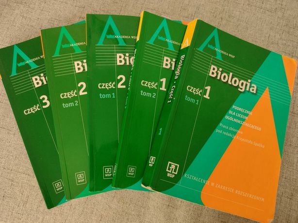 Biologia Akademia WSiP, zakres rozszerzony, zestaw 5 książek