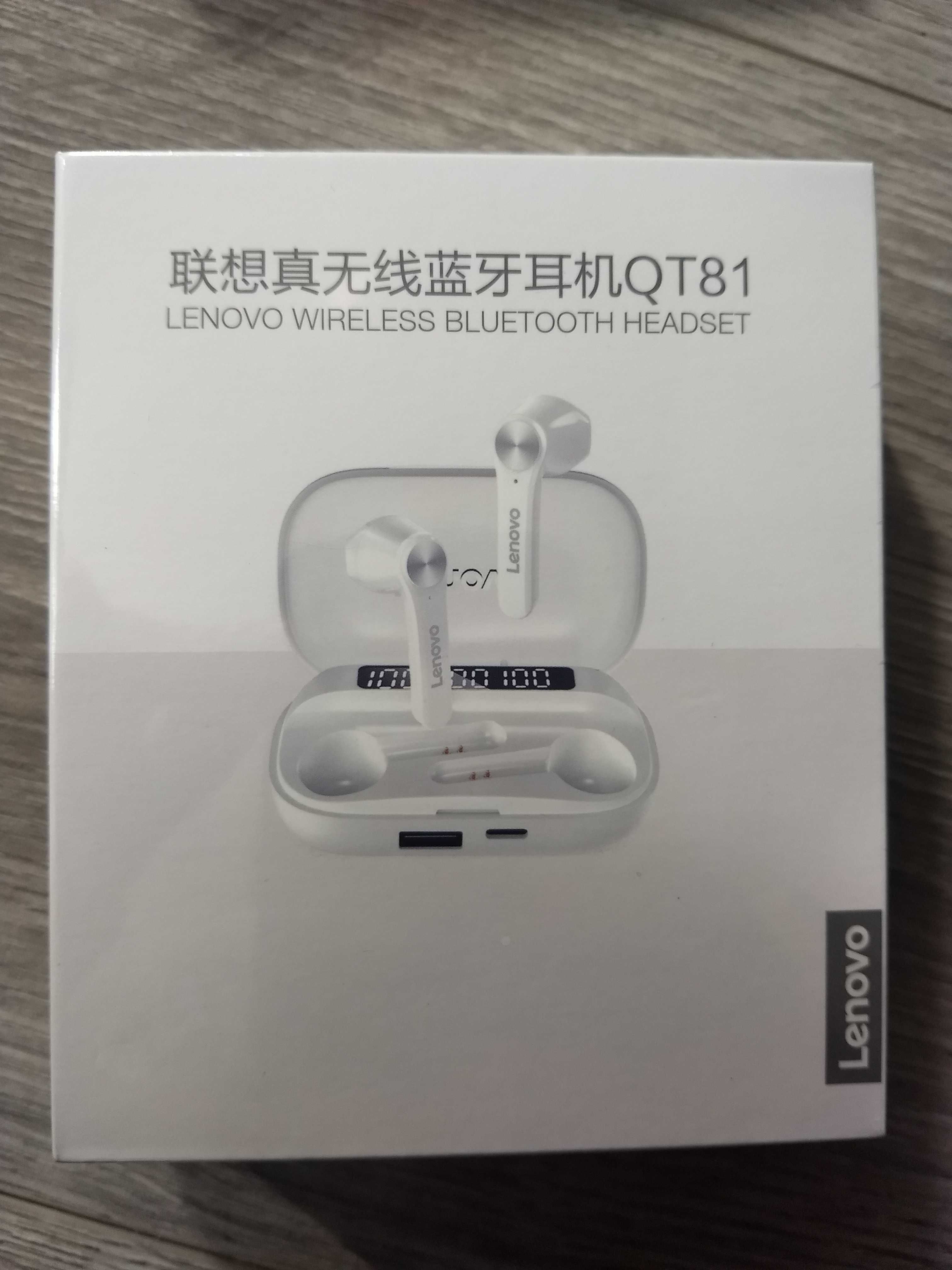 Lenovo qt81 tws bluetooth 5.0 наушники блютус гарнитура