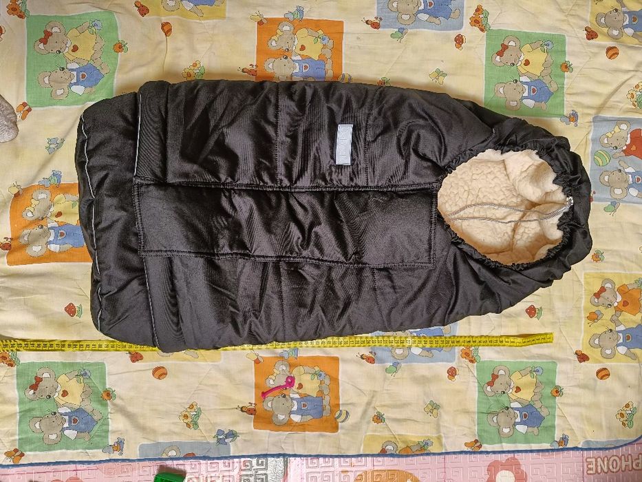 Дитячий мультифункціональний конверт на овчині для дітей до 3х років