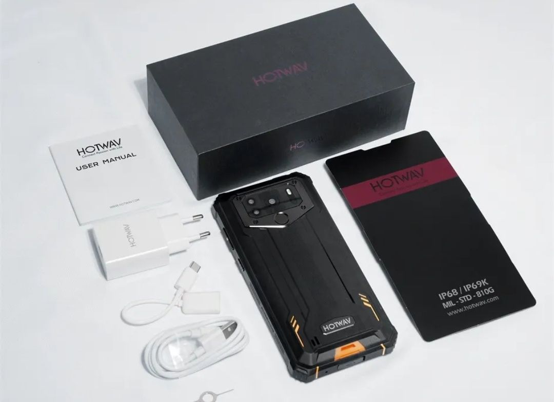 Защищённый смартфон HOTWAV W10 15000мАч батарея IP68 4/32Гб Android 12