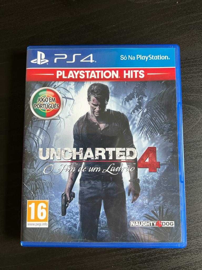 PlayStation 4 Slim 1TB + 2comandos originais + Fifa20 e Uncharted 4 CD