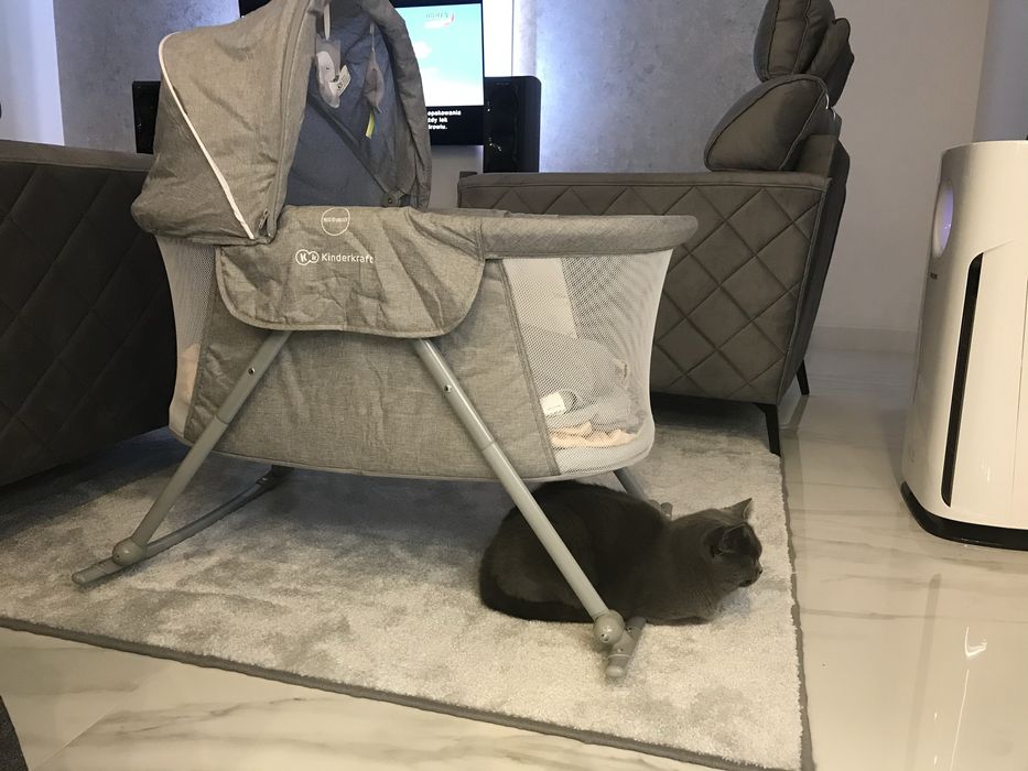 Kołyska łóżeczko Kinderkraft Lovi szary