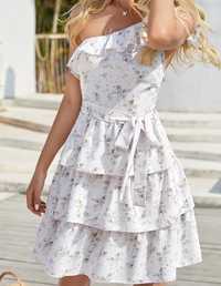 Sukienka letnia w kwiaty mini Shein XS