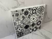 Quadro Tela, cinza branco e preto