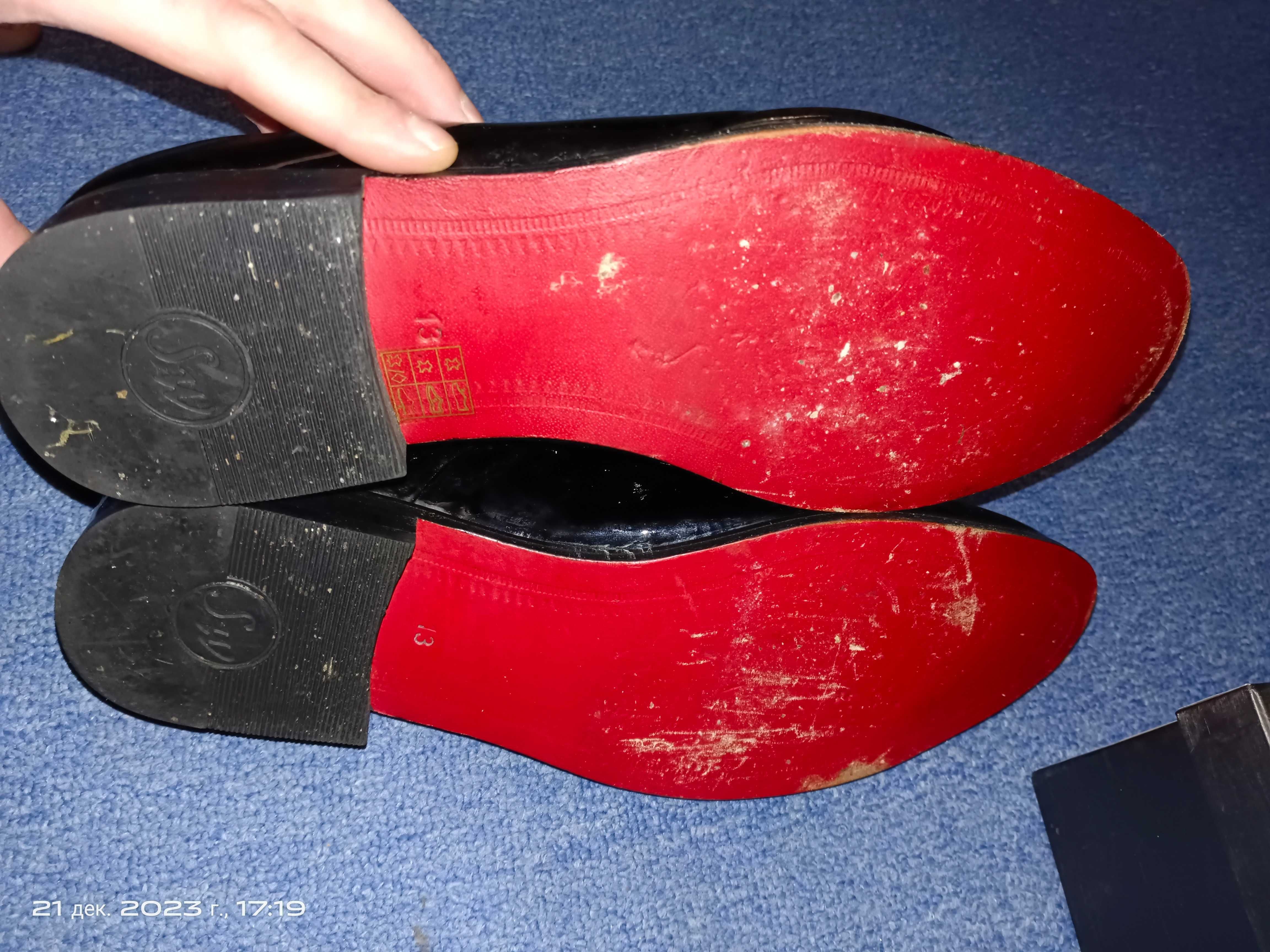 Туфли лакированая кожа Samuel Windsor 47 размер