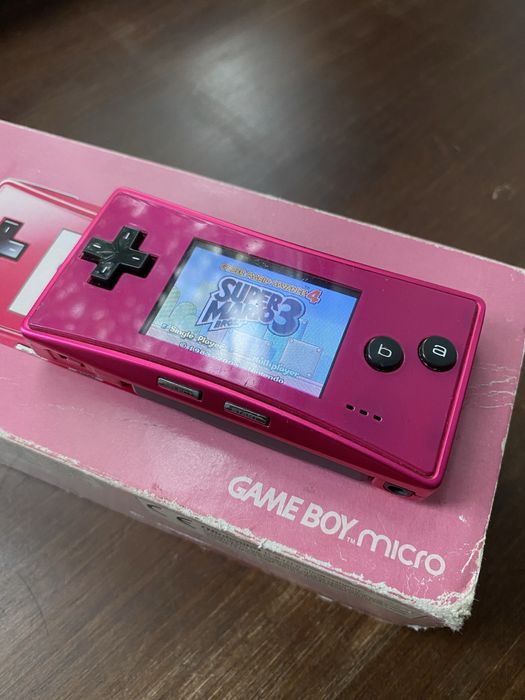 Gameboy micro, rożowy wersja angielska