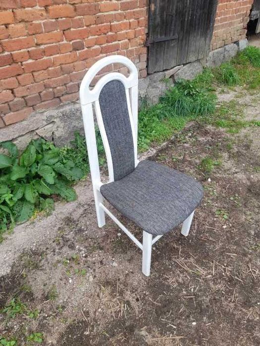 Krzesła drewniane białe komplet 12 sztuk gięte drewno