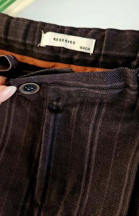 Spodnie eleganckie RESERVED garniturowe 164 bdb chłopięce