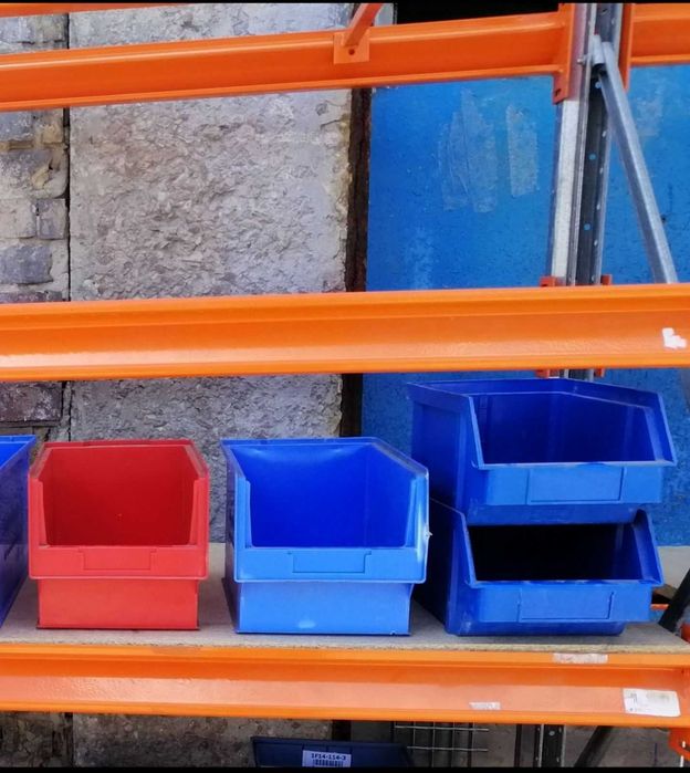 ящики для складу, палетні стелажі, поличкові, полочные, нові та бу