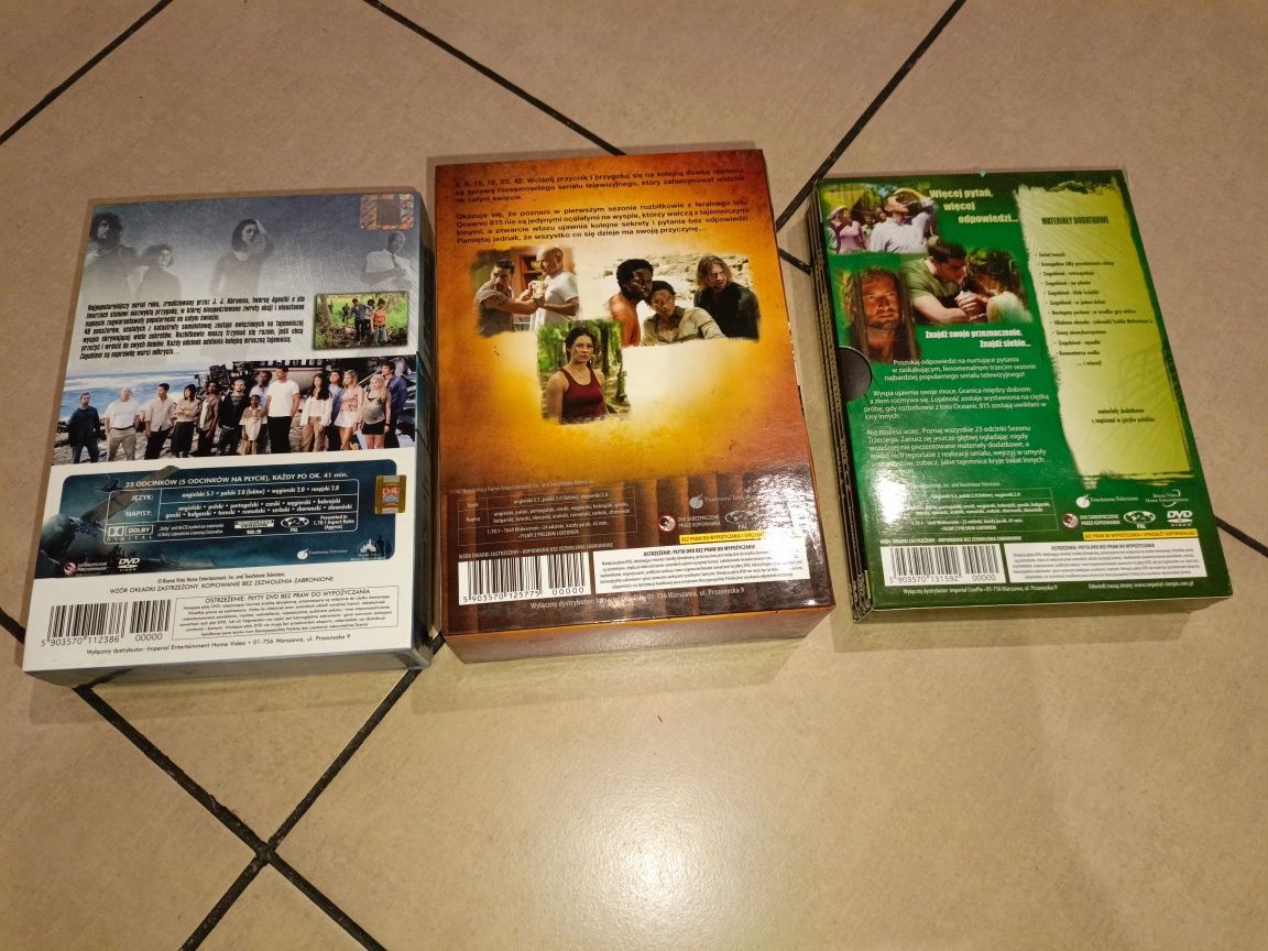 Lost zagubieni 1,2,3 sezon 3 sezony DVD