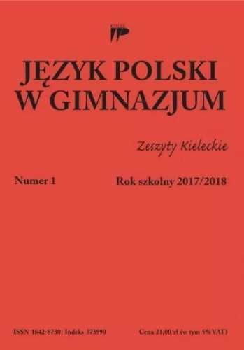 Język polski w gimnazjum nr 1 2017/2018 - praca zbiorowa