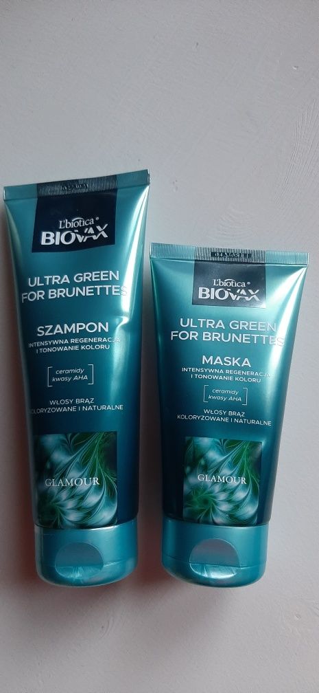 Biovax ultra green  zestaw szampon z odżywką 350 ml