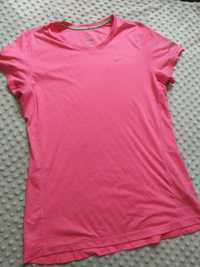 Damska bluzka sportowa różowa L Nike Dri-fit