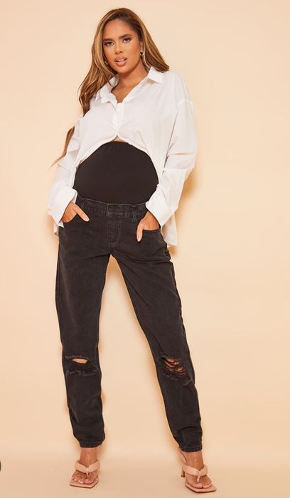 Найзручніші джинси MOM на весну для вагітних s-m