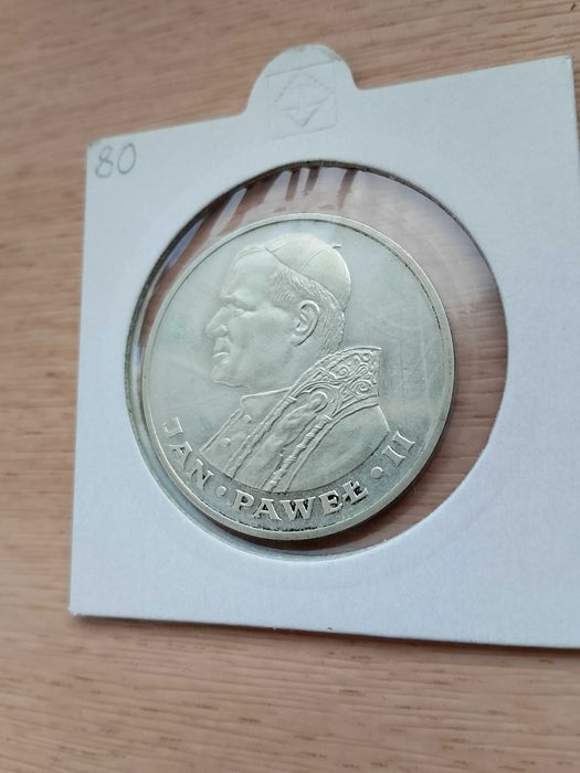 Moneta . 1000 zł Papież 1983. Srebro