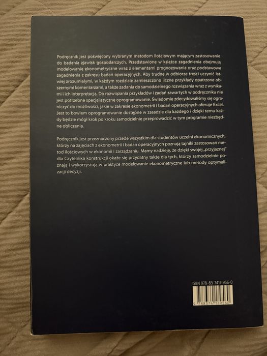 Podstawy ekonometrii i badań operacyjnych UEP Appenzeller Jurek