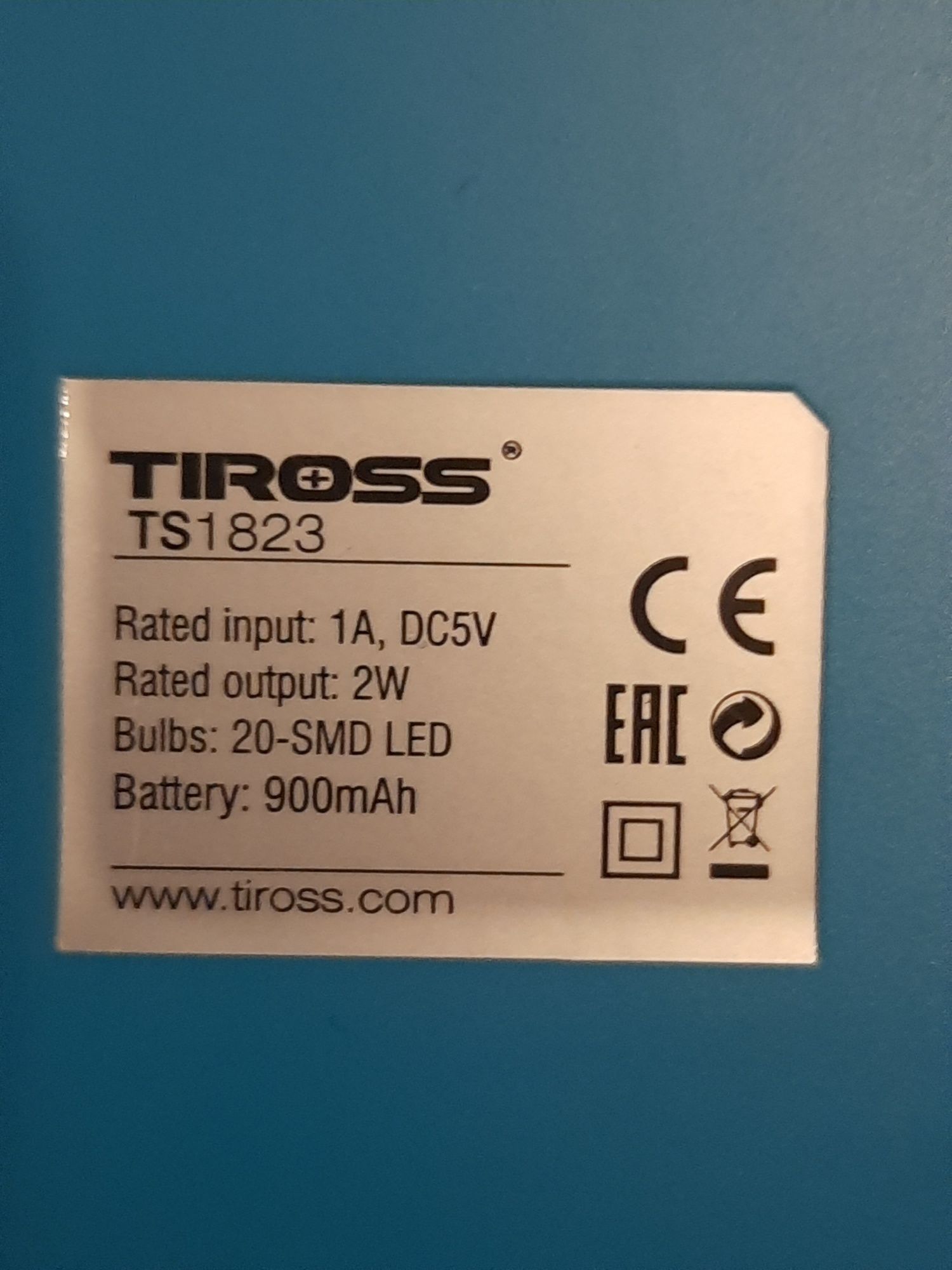 Biała lampka LED-owa TS1823 marki Tiross