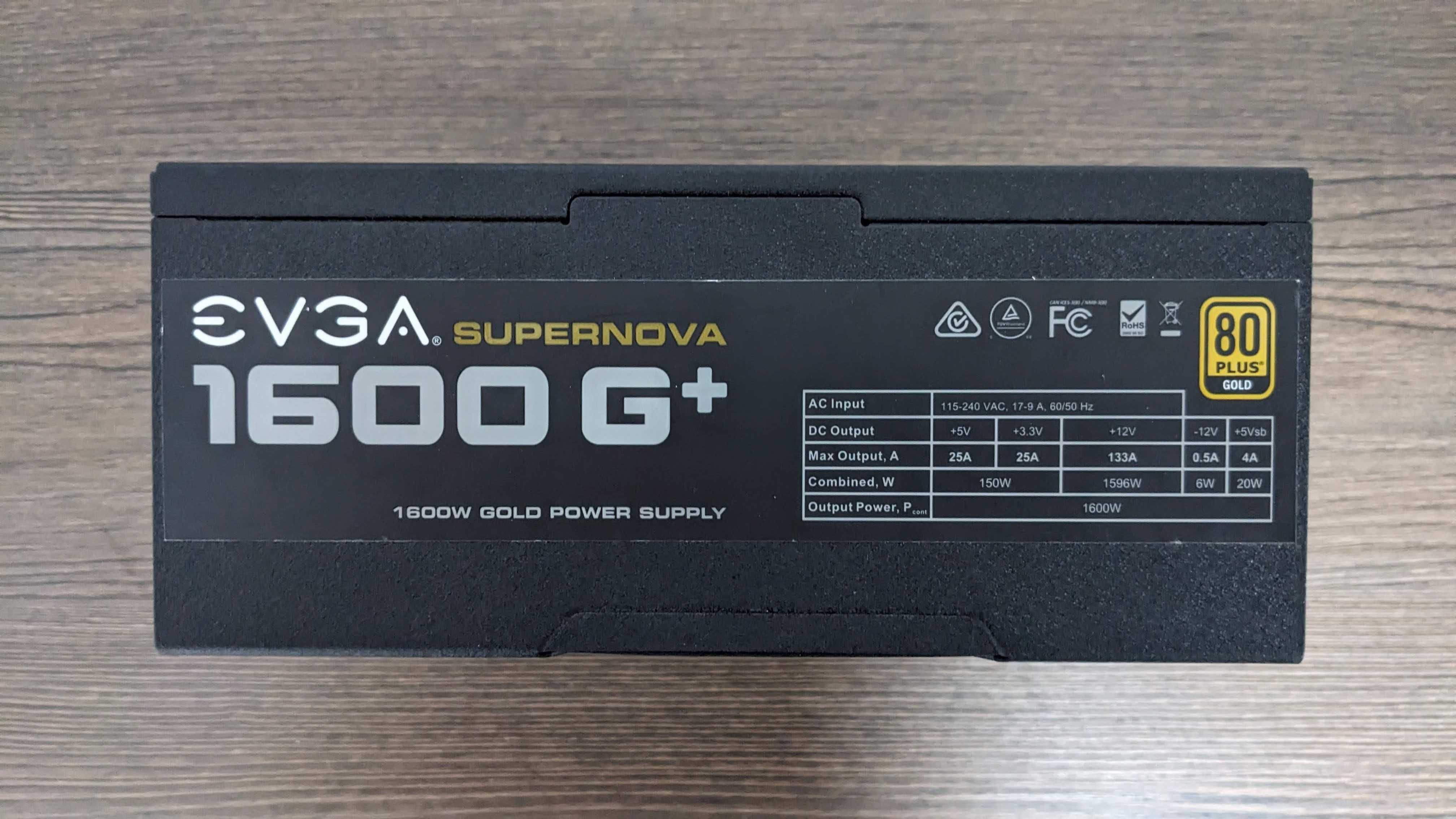 Блок живлення EVGA SuperNOVA 1600 G2, 80+ GOLD 1600W питания майнінг