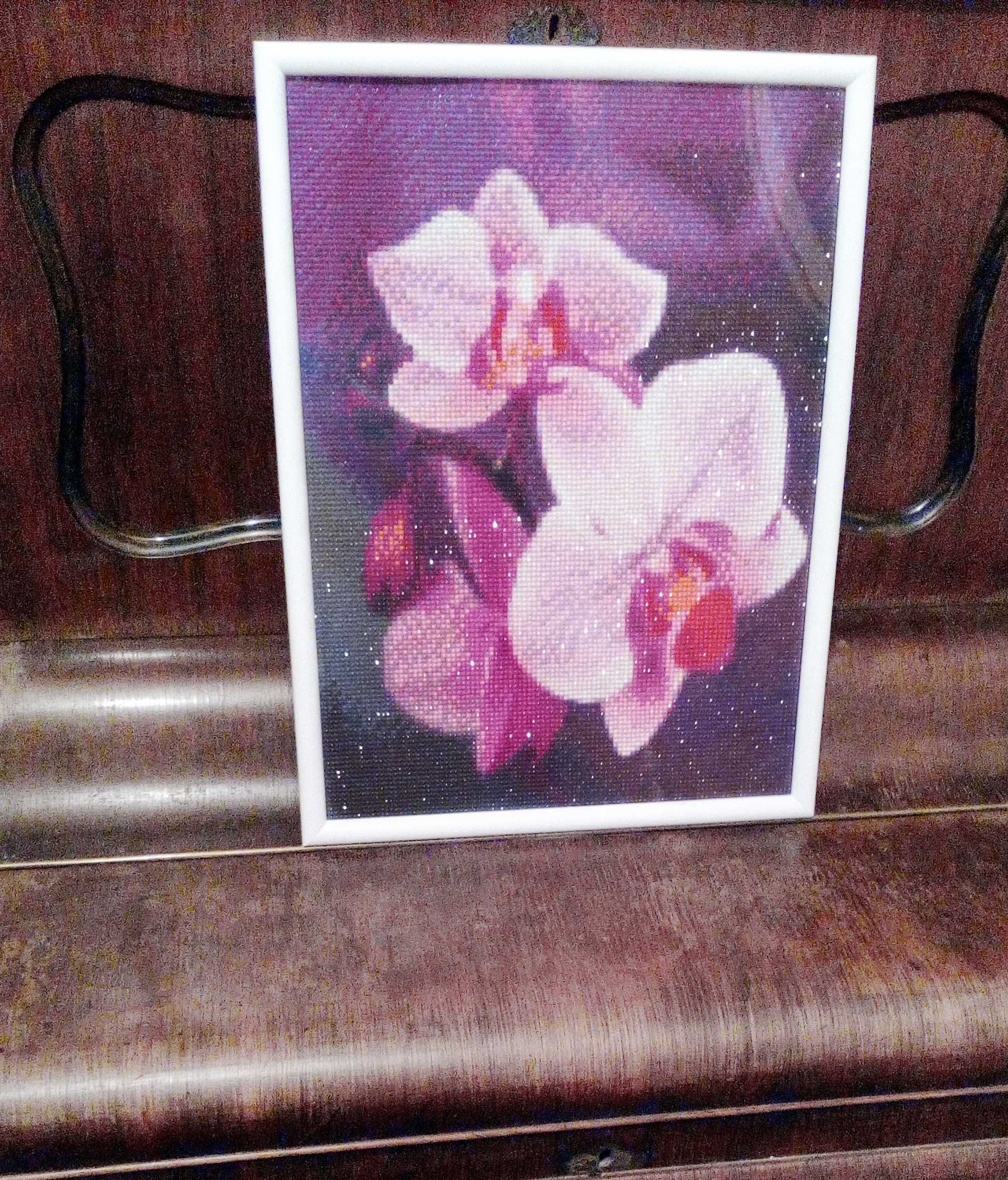 Картина з алмазної мозаїки "Орхідеї"