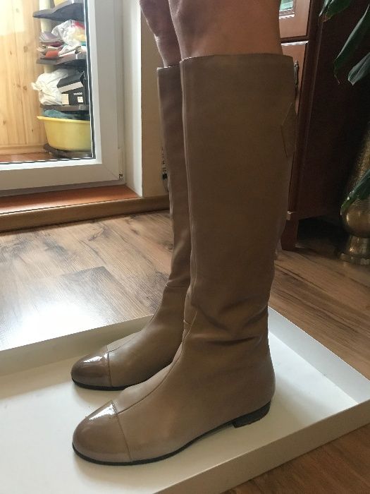 Сапоги женские кожа р.39