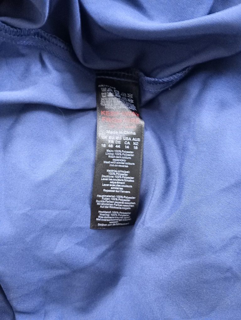 Boohoo Granatowa sukienka maxi 46 plus size curve wesele