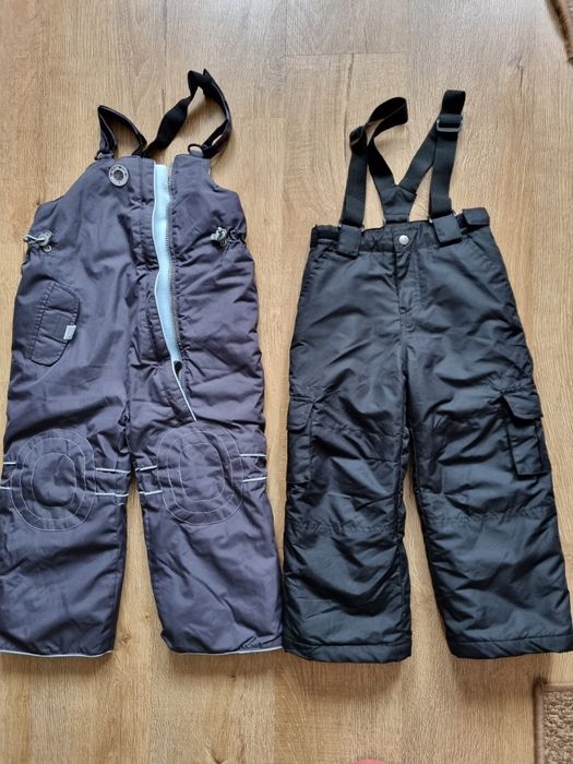 2 Комбинезона 1й темно серый рост 98-104, 2й   черный