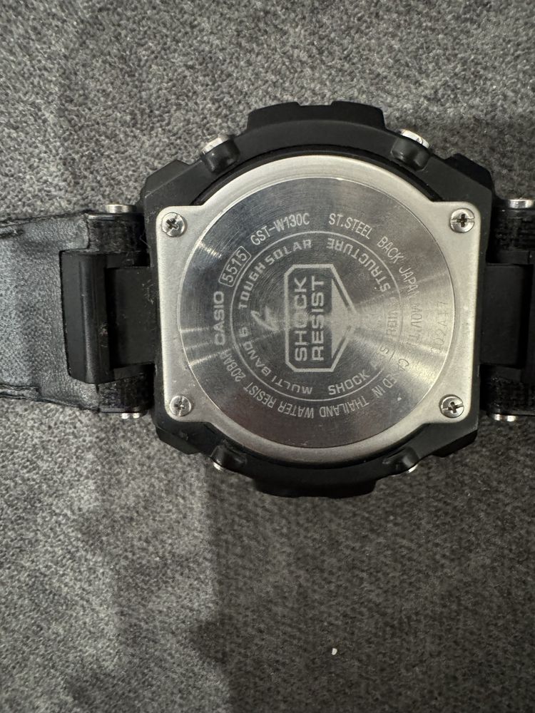 Casio G‑Shock GST‑W130C Black — Solar