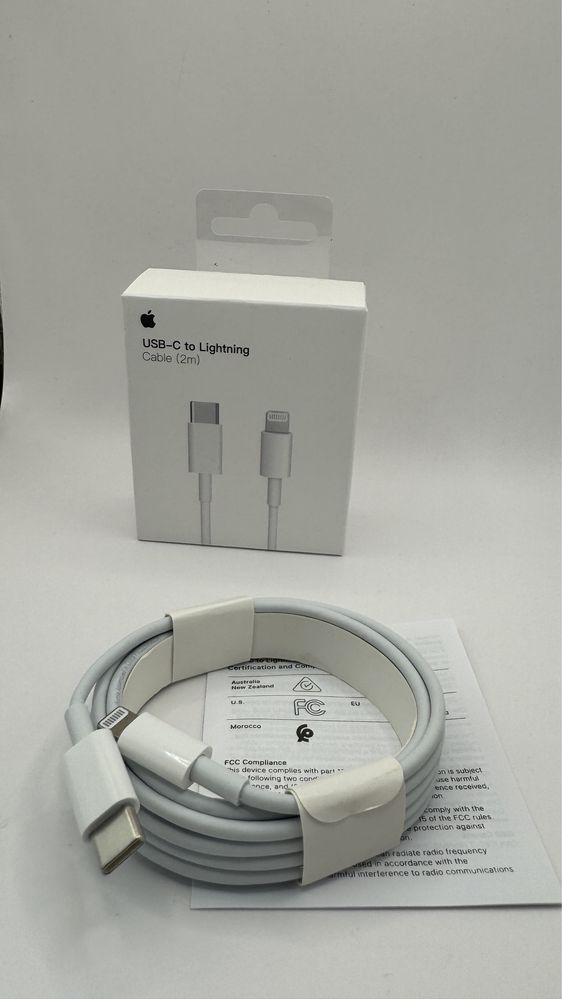 Oryginalny Kabel Lightning USB-C 2 M White do iPhone/iPad