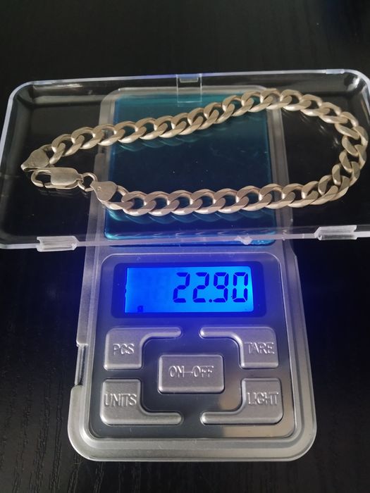 Srebrna męska bransoletka s925