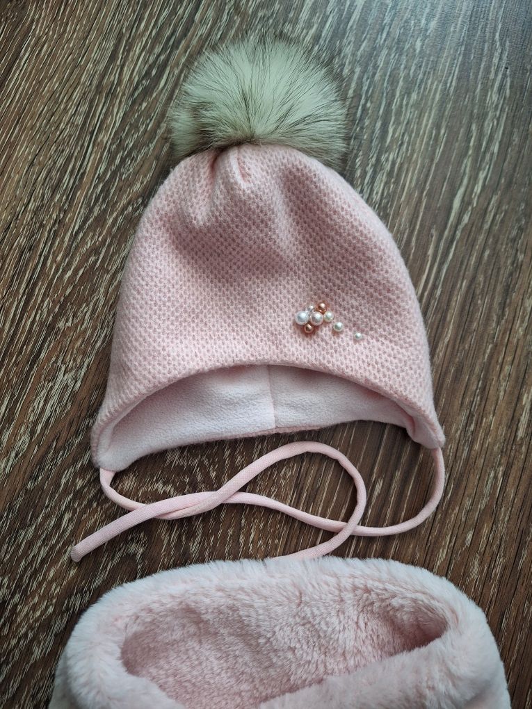 Зимова шапка шарф 3-9 місяців