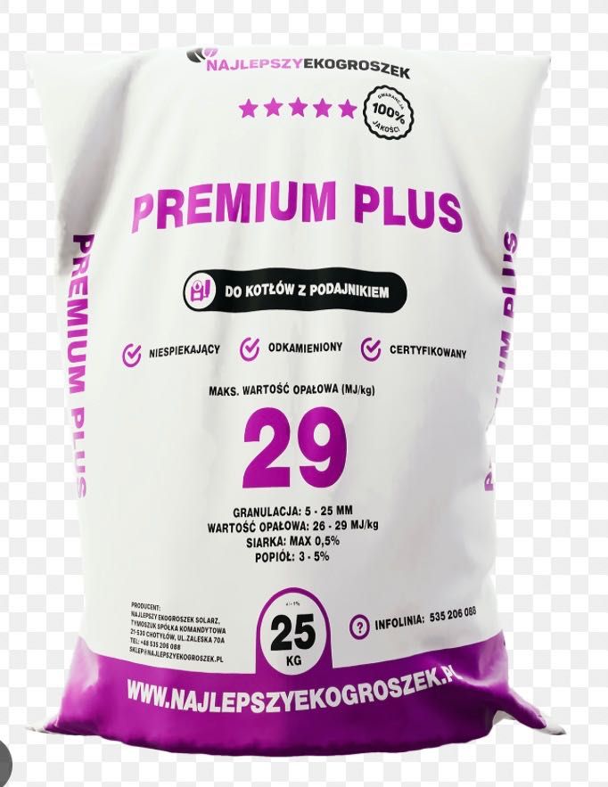 Węgiel Ekogroszek Premium Plus Max. 29mj/kg