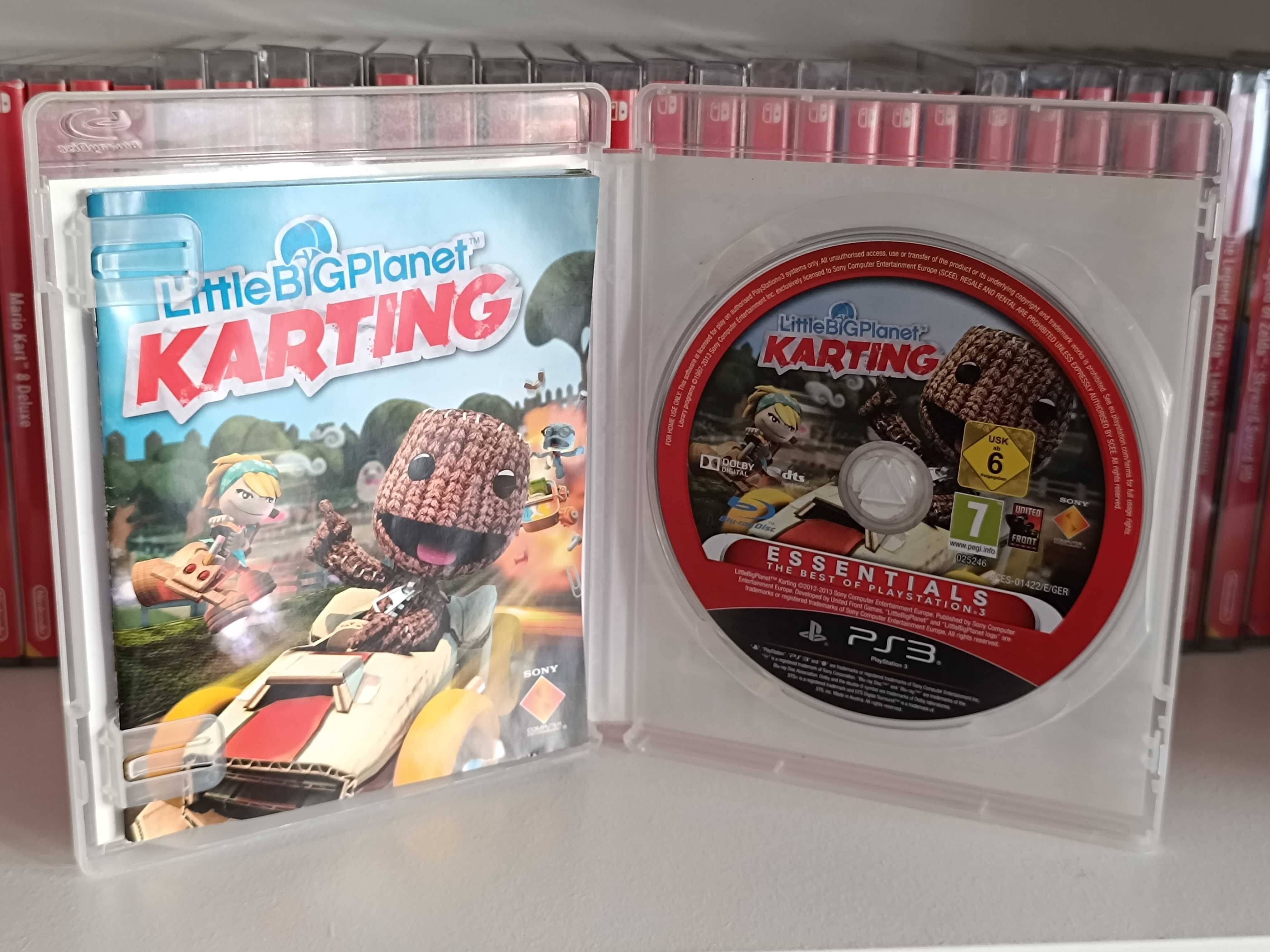 PS3 Jogos Little Big Planet Karting e Playstation Move Heroes