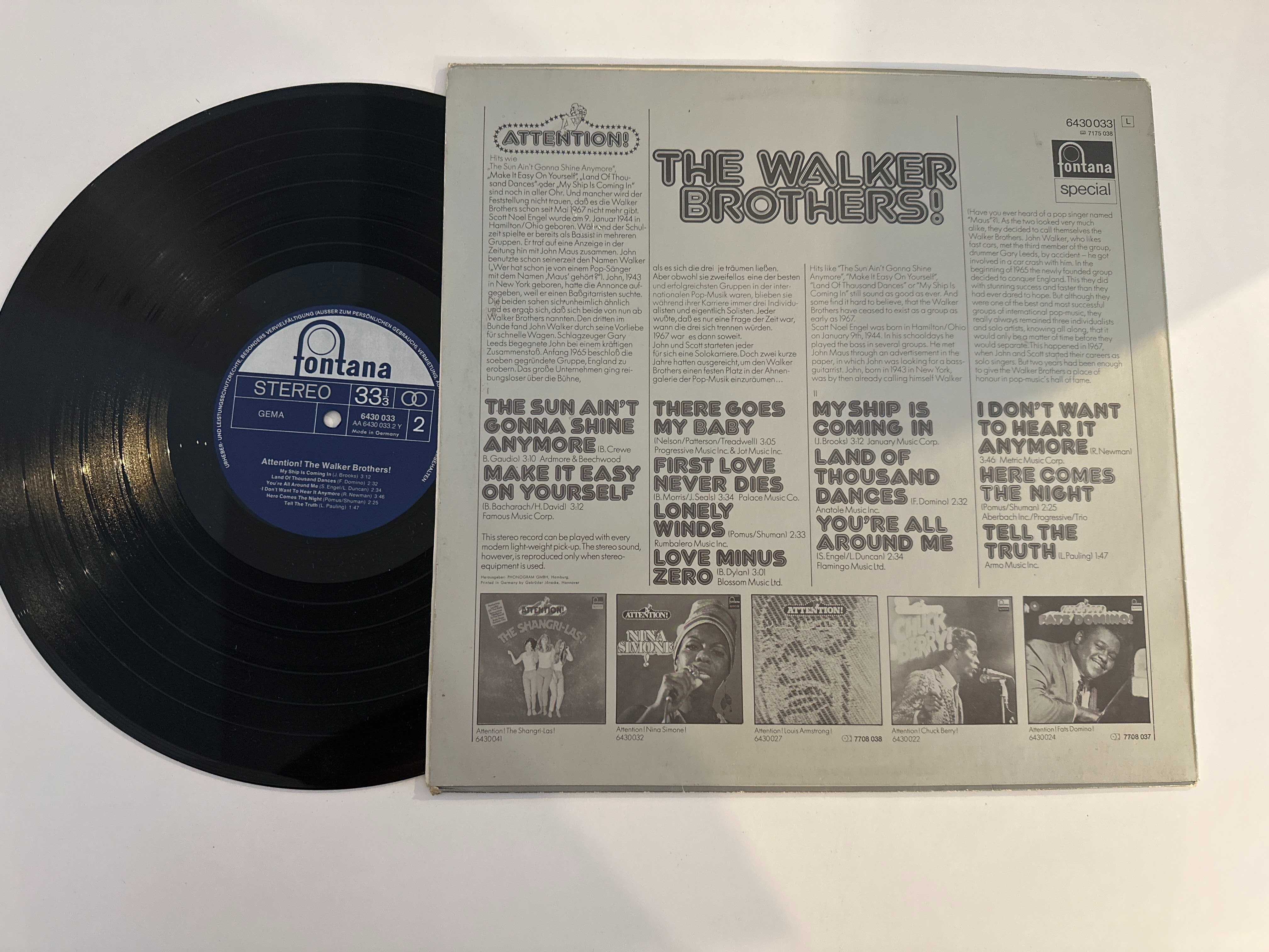 The Walker Brothers – Attention! The Walker Brothers! LP Winyl (A-120)