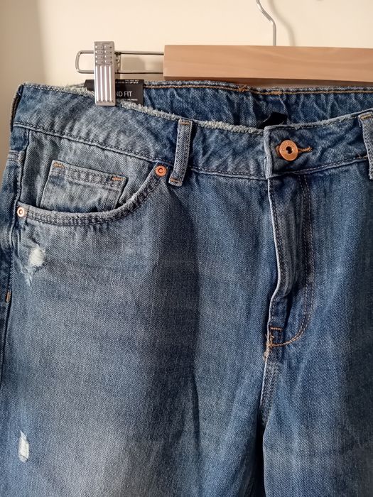 H&M Jeansy girlfriend/ rozm. 40/L nowe