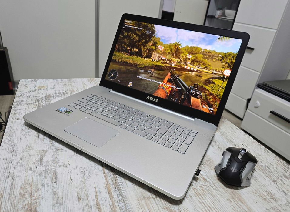 17.3 IPS Игровой Asus (Core i7/Nvidia GTX 4GB/12GB DDR4/SSD 128GB+1TB)