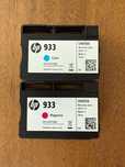 Tinteiros HP 933 Originais Cyan e Magenta — Novos