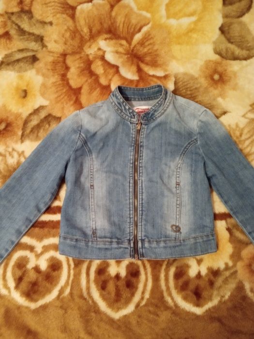 Джинсовая курточка для девочки4-6 лет,рост-116,80 грн без ОЛХ-доставки