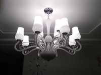 Lampa sufitowa glamour ITALUX LYBRA MD10904 - 12A biały żyrandol salon