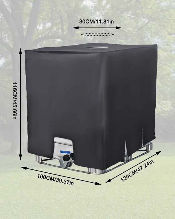 Ochronny pokrowiec na zbiornik na wodę Mauzer 1000l IBC