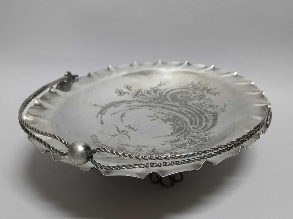Patera, koszyczek na owoce, srebro 84 Rosja 523 g