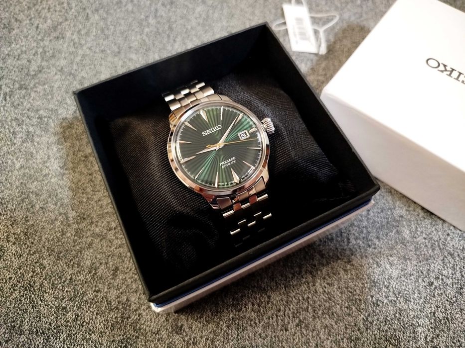 б.в. чит. опис. Seiko Presage SRPE15 механіка Made in Japan годинник