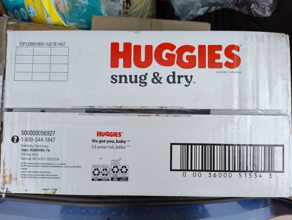 Pampers Huggies 5, 76 шт. США.