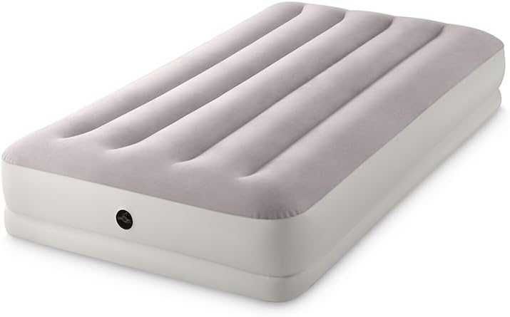 MATERAC z pompką USB 1os. 191x99x30 welurowy dmuchany INTEX 64177 h116