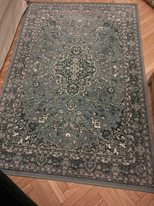 Dywan ikea vedbak niebieski 133na195