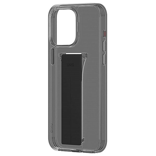 Etui UNIQ Heldro Mount na iPhone 15 Pro Max 6.7" z podstawką - dymione