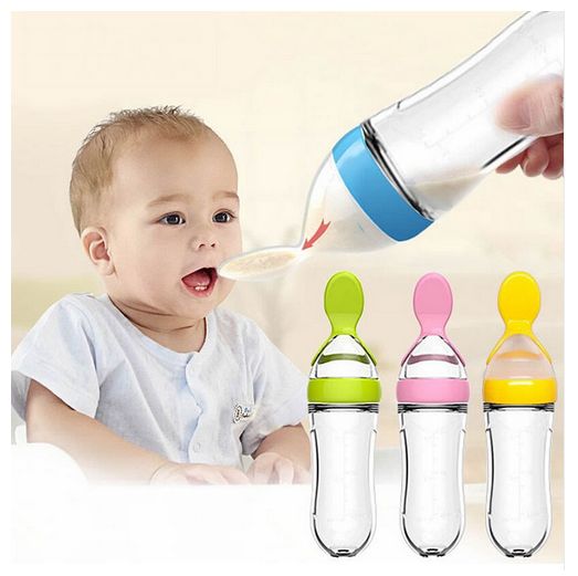 Reservatório com colher 90ml/Garrafa/Biberão Bebé