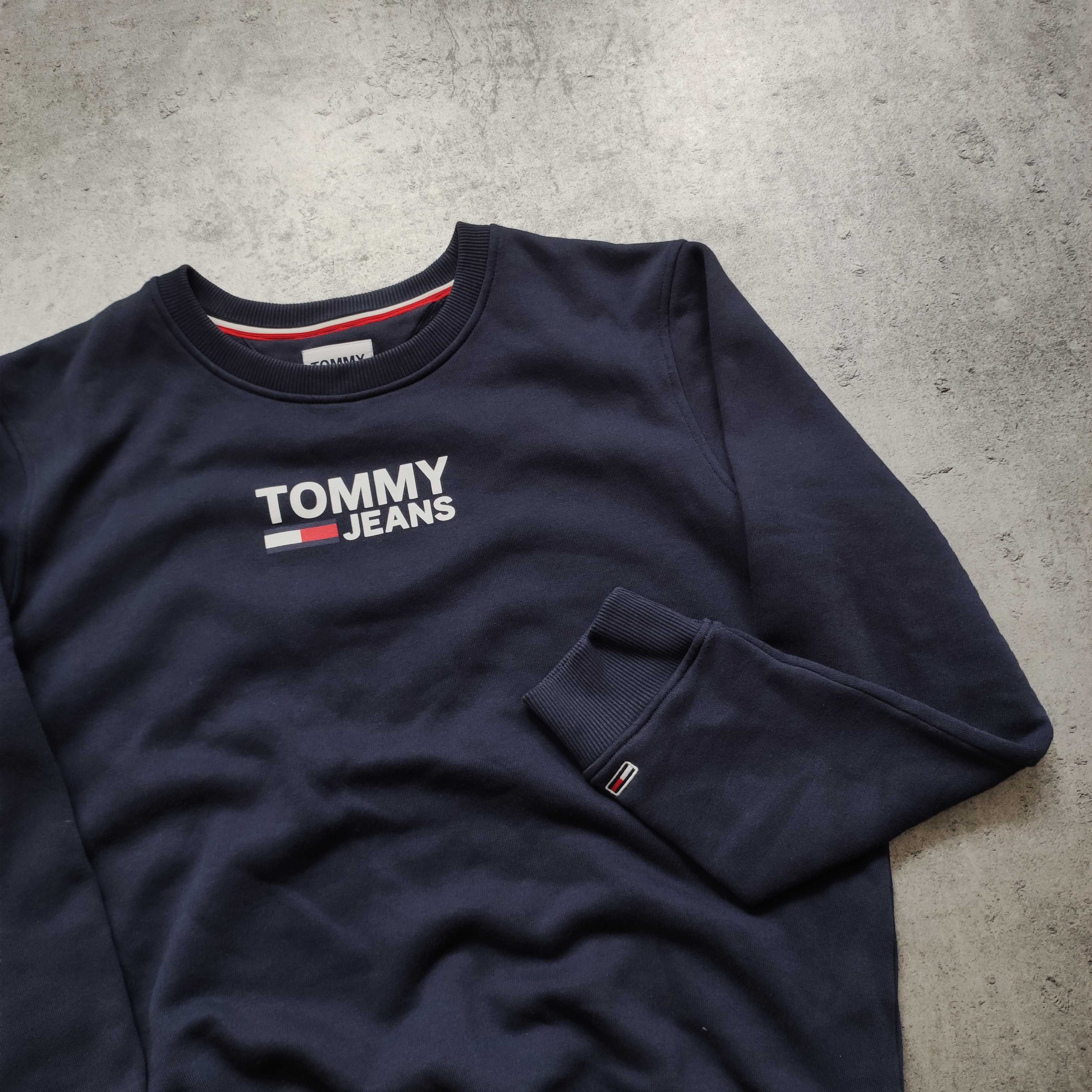 DAMSKA Bluza PREMIUM Granatowa Tommy Hilfiger Jeans Elegancka Logo