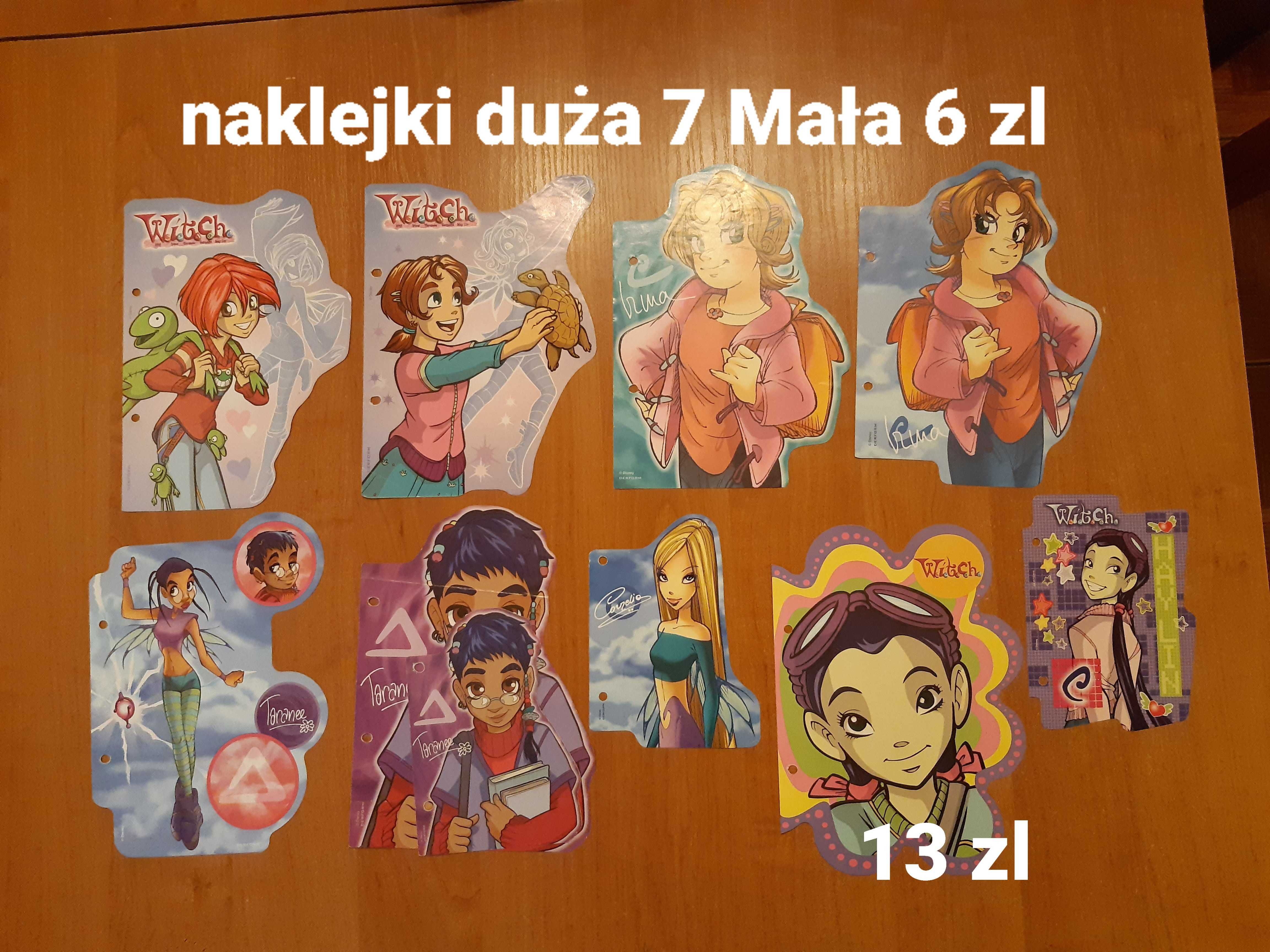 Karteczki naklejki do segregatora witch