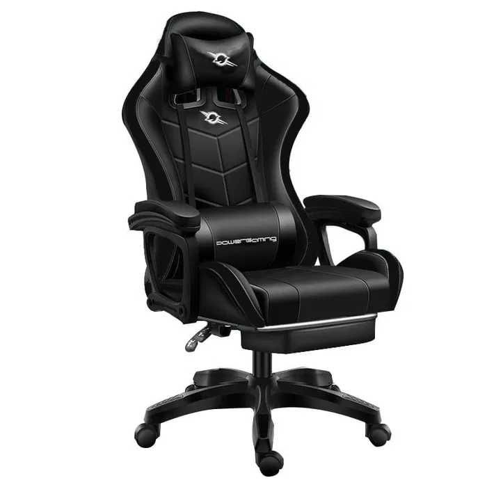 Cadeiras Gaming 100% Novas na Caixa, com apoio de pernas.