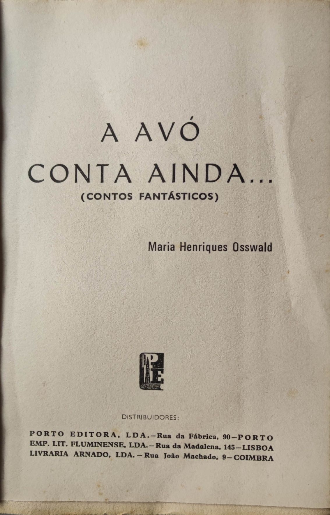 Livro Ref Par 2 - A avó conta ainda... - Maria Henriques Osswald
